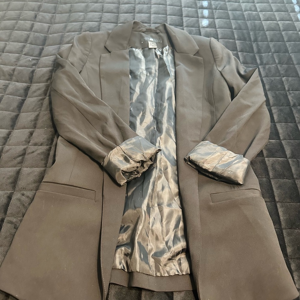 Black Blazer with Satin Lining